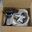 GANIZA Food Processors, Electric Food Chopper with Meat Grinder & Vegetable Chopper - 2 Bowls (8 Cup+8 Cup) with Powerful 450W Copper Motor - Includes 2 Sets of Bi-Level Blades for Fruits/Meat/Nuts (Black)