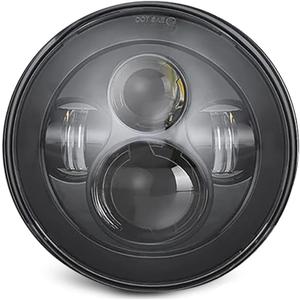 SUNPIE 7 inch Black Head light Compatible with H_arley Street Glide/Electra/Tri Glide, Compatible with Road King