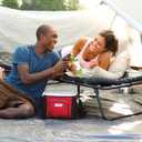 Coleman ComfortSmart Big & Tall Cot with Mattress Pad, Folding Steel Camp Bed with Plush Pad for Comfortable Sleeping, Great for Camping, Lounging, Elevated Sleeping, Guests, & More