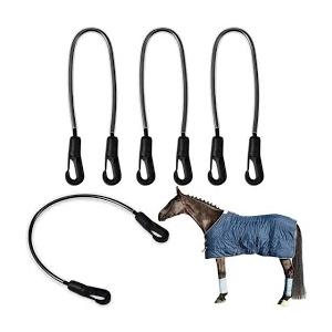 4PCS Horse Blanket Leg Straps,Heavy Duty Tail Cord for Horse Rugs