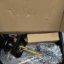 NCSEN 2 Pack Black Interior Door Knobs for Bath & Bed, Pismo Doorknob Turn Lock with Square Rosette, Heavy Duty Privacy Door Knob with Lock (Matte Black)