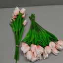 Lyrow 30 Pcs Tulips Artificial Bouquet Flowers Faux Tulips for Home Kitchen Wedding Decorations,Gift Idea for Easter Decor Mother's Day Birthdays(Pink)