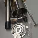 6-Piece Cocktail Shaker Set 24oz Shaker Strainer Muddler Jigger Mixing Spoon Pour Spout Bartender Kit Stainless Steel Bar Set Housewarming Gift