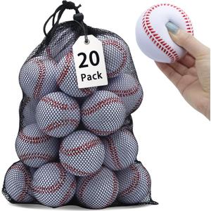 Magicorange Baseball,Foam Baseballs Training Baseballs Unmarked Practice Baseball for Hitting, Soft Toss, Batting, Fielding, Pitching