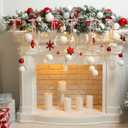 Ribbli Velvet Christmas Tree Bows 24 Pcs Dusty Pink Vintage Wreath Ribbon Bows for Door Garland Home Decor - 5 x 7 Inch, 3/8 Inch Wide
