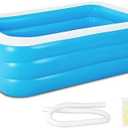 [Pack of 3] Inflatable Swimming Pools Family Swim Play Center Pool Blow up Kiddie Pool for Family Inflatable Lounge Pool for Kids Baby Adult Inflatable Water Ball