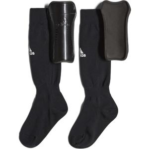 adidas Kids' Performance Sock Shin Guards (Medium, Black/White)