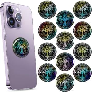Zonon 18 Pieces Emf Stickers Emf Blocker for Cell Phone Radiation Equipment Neutralizers Devices Accessories for Laptops Computers (Mysterious)