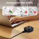 Compatible with Aura Ring Gen 4 Charger, Fast Charging Dock and USB-C Cable for Aura Gen 4 (NOT Compatible with Aura Ring 3) (Size 8)