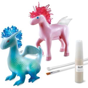 Discovery Dragon & Unicorn Crystal Grow Kit, DIY STEM Activity Set, Educational Arts & Crafts for Kids, Children's Chemistry & Science Learning Toy, Fun & Safe Science Project Gift Ages 8+