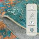 Lahome Modern Abstract Area Rugs 5x7, Large Washable Rugs for Living Room Bedroom Non Slip, Colorful Indoor Floor Carpet for Dining Room Apartment Dorm Kids Nursery Home Decor