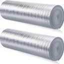 2 Rolls: 48x10' Reflective Insulation Roll Foam Core Radiant Barrier Garage Door