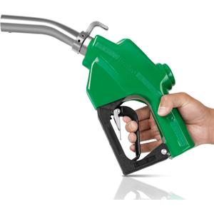 1" NPT Automatic Fuel Nozzle with Hook, Gas Nozzle Diesel Pump Handle Max Flow Rate 30GPM, 3-speed Padlock, Auto Shut Off, 19/16" (OD=30mm) Spout for Gasoline, Diesel, Kerosene Biodiesel