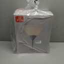 Globe Electric 677150 Elliott 72" Floor Lamp, Silver, White Plastic Shade, On/Off Rotary Switch on Shade, Standing, Living Room Decor, Bedroom, Tall, Corner Light