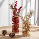 SUPMIND 12pcs Clear Cylinder Vases for Centerpieces, Glass Flower Vases for Wedding Decorations and Home Decor, 6 Inch Glass Hurricane Candle Holder for Table Shelf