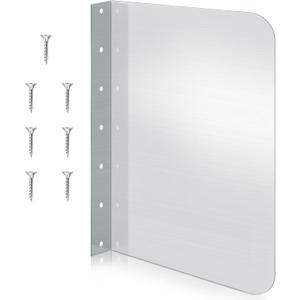 Amylove 15 x 20 Inch Stainless Steel Splash Guard Stainless Steel Wall Mount Guard with Screws Screws for Bathroom Sink Side Sink Splash Prep Sinks Protector for Commercial Kitchen Restaurant