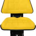 Yellow Tractor Suspension Seat Replacement for John Deere Universal Seats