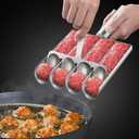 Stainless Steel Meatball Maker - Creative Kitchen Quadruple Meatball Maker for Meatball Lovers