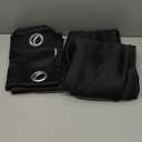 H.VERSAILTEX Blackout Curtains for Bedroom Thermal Insulated Room Darkening Living Room Curtains 54 Inch Long Grommet Privacy Protection Window Curtain Panels/ Drapes for Nursery, 2 Panels, Jet Black