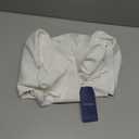 OYOANGLE Women's Cape Long Sleeve Cropped Blazer Jacket Open Front Solid Elegant Trendy Cardigan Coats (X-Large, White)