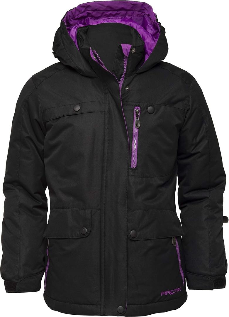 Arctix Kids Jackalope Insulated Winter Jacket (2T, Black)