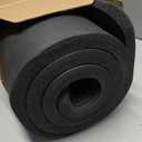 Retrospec Solana Yoga Mat 1" Thick w/Nylon Strap for Men & Women - Non Slip Exercise Mat for Home Yoga, Pilates, Stretching, Floor & Fitness Workouts, Black