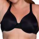 Vanity Fair Women's Full Figure Beauty Back Smoothing Bra, 4 Way Stretch Fabric, Lightly Lined Cups up to H (38G, Underwire - Black)