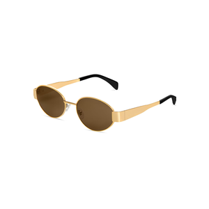 BUTABY Retro Oval Sunglasses for Women Men Designer Trendy Sun Glasses Classic Shades UV400 Protection