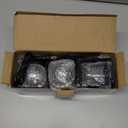 [3-Pack] Disco Ball Party Lights Sound Activated Remote Control, 12 Modes Strobe DJ Lights for Christmas Party Decorations Stocking Stuffers White Elephant Gifts New Years Eve Party Supplies (Black)