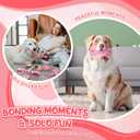 Vinsot 12 Pack Large Dog Chew Toys for Aggressive Chewers Pink Christmas Gifts Teething Toys with Dental Rope Squeaky Balls and Chew Bone for Medium Large X-Large Breeds Dogs