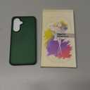 for Samsung Galaxy A36 5G/A56 5G Case, Matte Phone Case with 1 Screen Protector, Frosted Translucent Back, Slim Shockproof Protective Cover, Dark Green