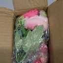 Mkono Peonies Artificial Flowers, Small Silk Flowers for Home Decor Indoor Fake Bouquet Faux Floral Arrangements Dining Table Centerpieces for Kitchen Party Decor (2, Mixed Pink)