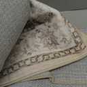 Washable 3x12 Hallway Runner Rug: Vintage Non Slip Soft Rug for Entryway Kitchen Living Room Low-Pile Water Resistant Carpet for Bathroom Nursery Thin Floor Mat for Bedroom Dining Room(Beige,3x12)