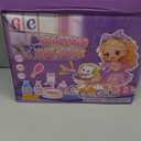 G.C Cat Toys for Kids Girls, Electronic Interactive Stuffed Cat Walk Meow and Wag Tail with Stroller Pet Care Accessories Toys Pretend Play Birthday Gifts for Toddlers Girls 3 4 5 6 7 8 Year Old