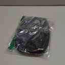 senbowe Small Makeup Bag,Travel Cosmetic Bag, Puffy Padded Make Up Bag for Women, Wide-open Cute Makeup Bag Pouch Purse, Quilted Toiletry Makeup Organizer Bag with PVC Pockets,Travel Essentials (Black)