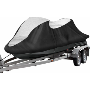 Trailerable Jet Ski Cover Waterproof Heavy Duty 210D Personal Watercraft PWC Jetski Cover for Sea-Doo Yamaha Kawasaki 116"-125" 2 Seater