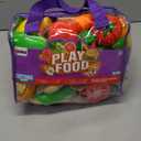 LAUGIGLE Pretend Play Food for Kids Kitchen, 78Pc Cutting Toy Food with Storage Bag