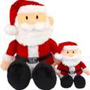 Santa Plush - Stuffed Claus for Kids Toy and Saint Nick Christmas Tree Decor - The Santas Plush Doll Toys - Cozy Holiday Plushie for Toddlers - Small - 12 Inch