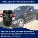 F1UZ-9B263-B Fuel Tank Reservoir Selector Valve Assembly Compatible With Ford F150 F250 F350 1988-1997 E150 E250 E350 F-Super Duty Replaces F1UZ9B263B 911-000