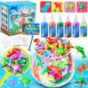 Kacwsoay Magic Water Elf Toy Kit for Kids - Water Pets DIY Squishies Maker Crafts Birthday Gifts for Boys and Girls