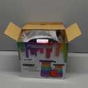 2 PCS Upgraded Collapsible Stool Chair, Max 660lb Folding Stool, Lightweight, Sturdy, Adjustable, Portable, Foldable Seat Stools for Outdoor Camping Fishing Hiking BBQ (Black)