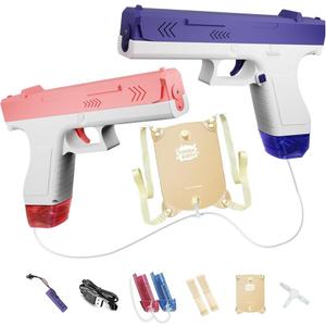 2 Pack Backpack Water Guns with Two Water Tanks, 27 FT Shooting Water Guns, Outdoor Toys Suitable for Children in Summer Beach Swimming Pools Grassland