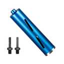 SALI Diamond Core Drill Bits 2 1/2" Diameter 10"/254mm Drilling Depth 5/8-11" Thread Core Bit Turbo Laser-Welded Segments for Cured Concrete with Brick, Block, Masonry, with Two Adapters