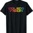 Coleco Vision Vintage Retro Colorful Text T-Shirt, Small