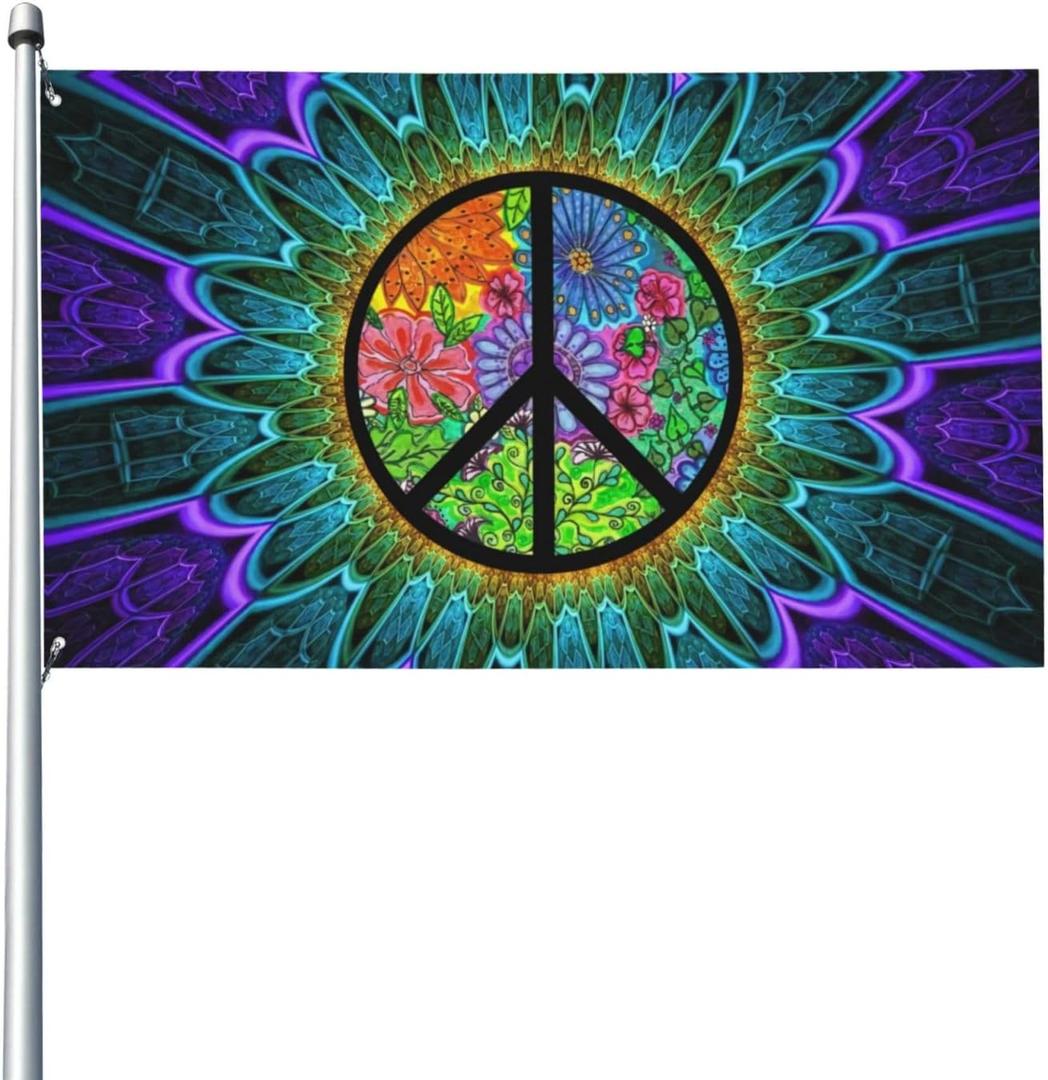 Peace Flag 3x5 ft Garden Banner Indoor Outdoor Perfect Decoration