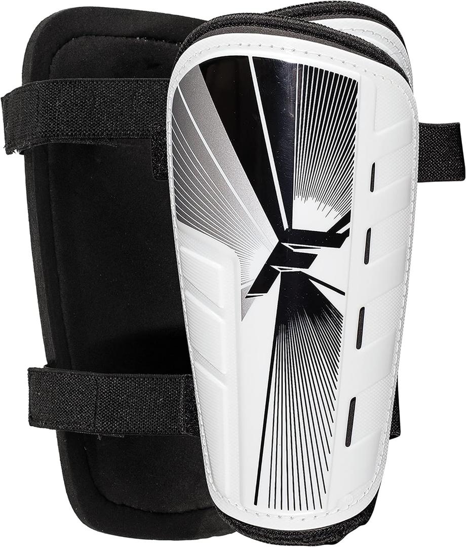 Franklin Sports Soccer Shin Guards for Youth + Adults - Superlight Shin Guards for Men, Women + Kids - (2) Shin Guard Set for Boys + Girls, S