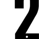 4 x 5" Aluminum House Numbers, Black Metal Address Door Numbers, Metal House Address Number for Outside, Modern Apartment Street Mailbox Number (2)