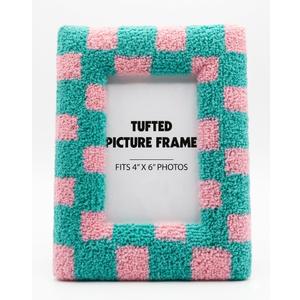 Tufted Picture Frame Fits 4"x6" Photos Pack of 2