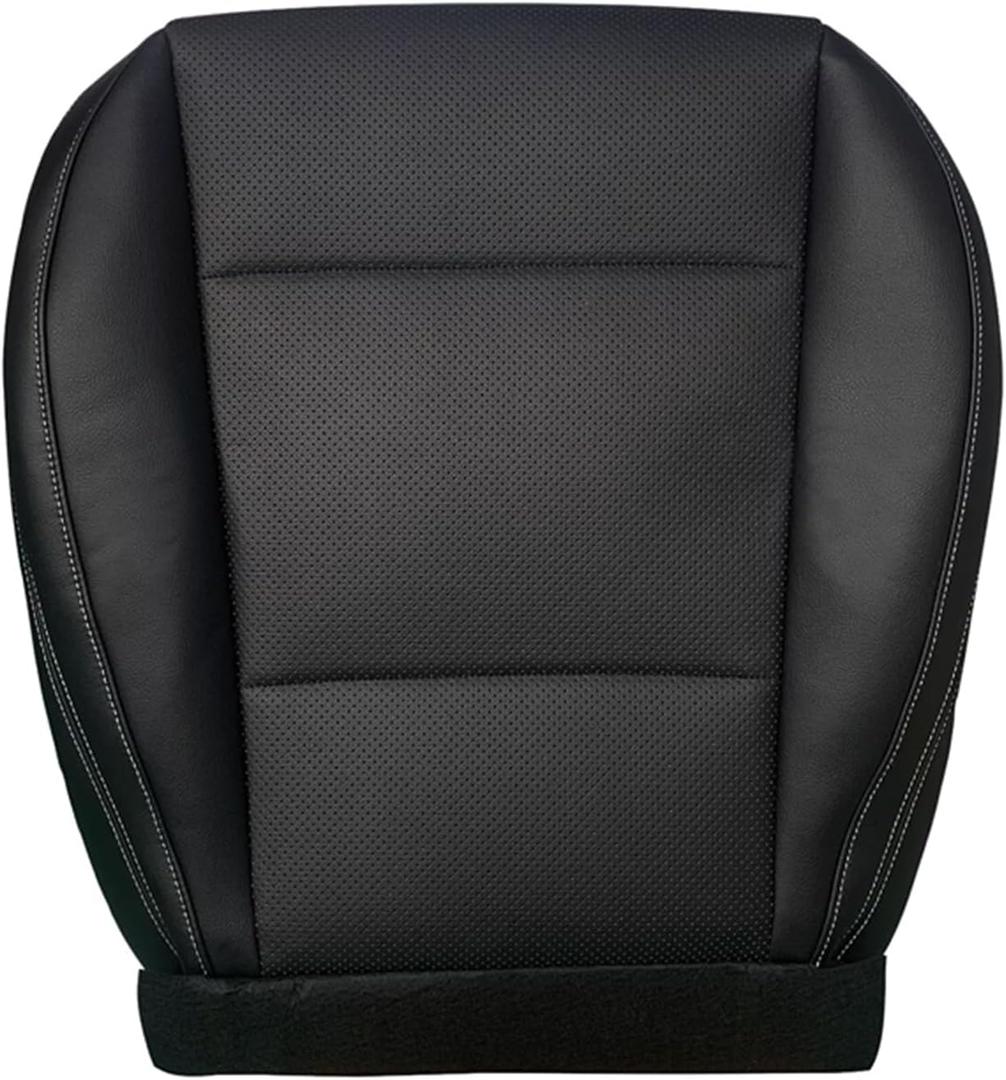 NLQR Front Driver Side Bottom Replacement Seat Cover Perforated Microfiber Leather Black for Subaru Outback Legacy 2015 2016 2017 2018 2019