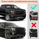 Headlight Assembly Compatible with Chevy Silverado 1500 2016 2017 2018 (Hid/Xenon Model) Factory Replacement Head Light Lamp Black Housing Right Passenger Side